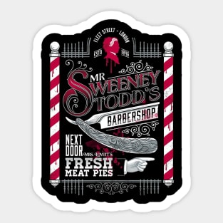 The Demon Barber Sweeney Todd Tim Burton Goth Sticker